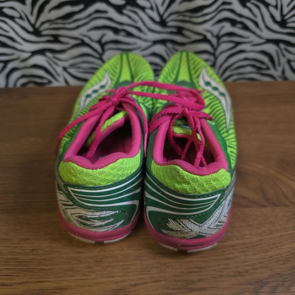 AUCRL1 - 0122 - Thrifted Womens Sz. 9 Saucony Lime Green Track Spikes - BLESS24 - Picture 3 of 6